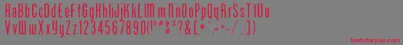 Sunshoe Font – Red Fonts on Gray Background