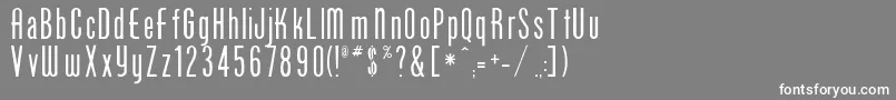 Sunshoe Font – White Fonts on Gray Background