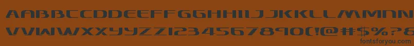 Skymarshalexpand Font – Black Fonts on Brown Background