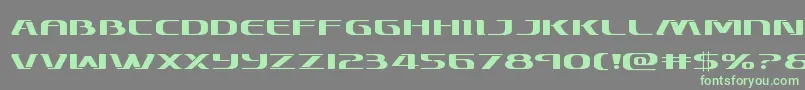 Skymarshalexpand Font – Green Fonts on Gray Background