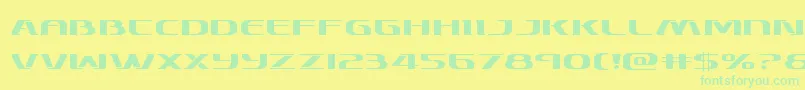 Шрифт Skymarshalexpand – зелёные шрифты на жёлтом фоне