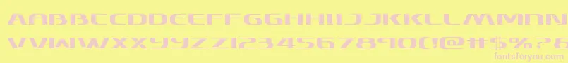 Skymarshalexpand Font – Pink Fonts on Yellow Background