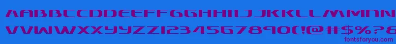 Skymarshalexpand Font – Purple Fonts on Blue Background