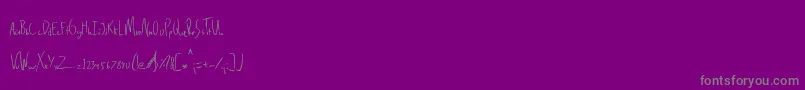 Police Delinquence – polices grises sur fond violet