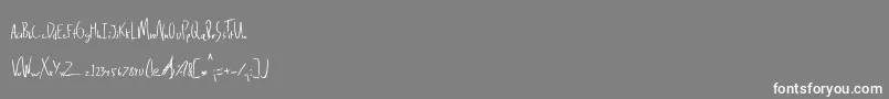 フォントDelinquence – 灰色の背景に白い文字