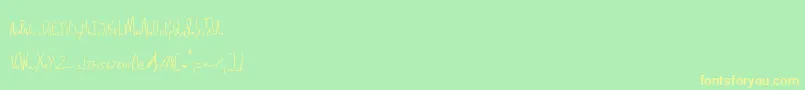 Czcionka Delinquence – żółte czcionki na zielonym tle