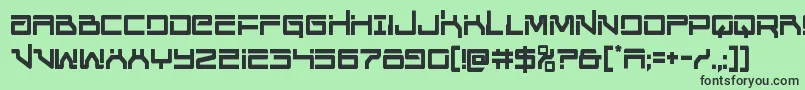 Unitedplanetscond Font – Black Fonts on Green Background