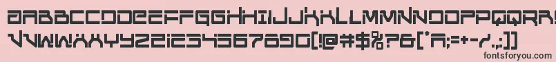 Unitedplanetscond Font – Black Fonts on Pink Background