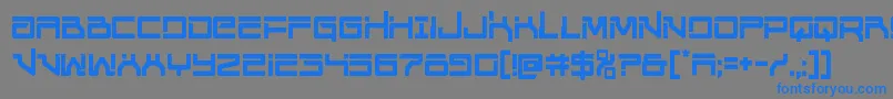 Unitedplanetscond Font – Blue Fonts on Gray Background