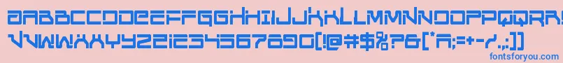 Unitedplanetscond Font – Blue Fonts on Pink Background