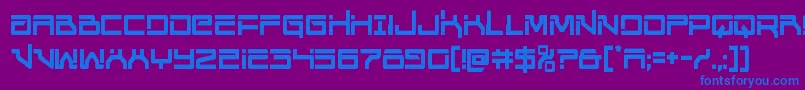 Unitedplanetscond Font – Blue Fonts on Purple Background