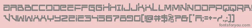 Unitedplanetscond Font – Gray Fonts on Pink Background