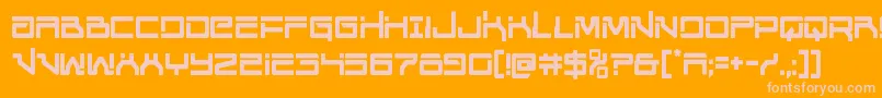 Unitedplanetscond Font – Pink Fonts on Orange Background