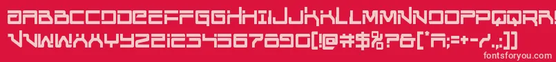 Unitedplanetscond Font – Pink Fonts on Red Background