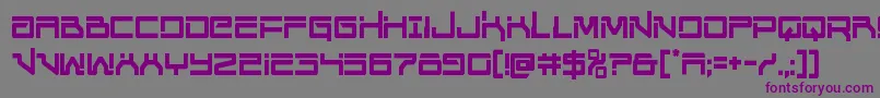 Unitedplanetscond Font – Purple Fonts on Gray Background