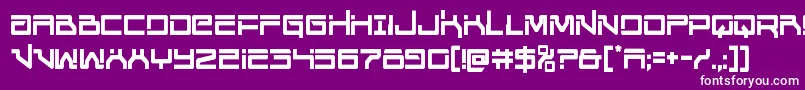 Unitedplanetscond Font – White Fonts on Purple Background
