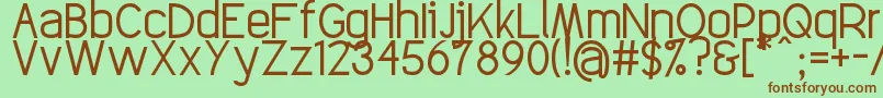Elegantech Font – Brown Fonts on Green Background