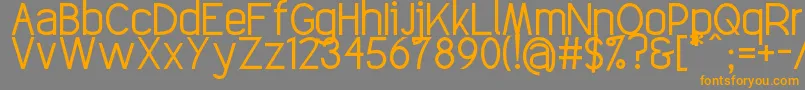 Elegantech Font – Orange Fonts on Gray Background