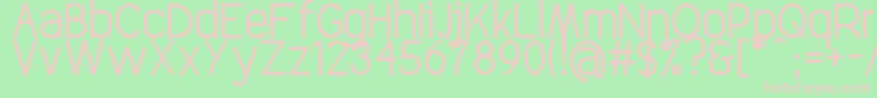 Elegantech Font – Pink Fonts on Green Background