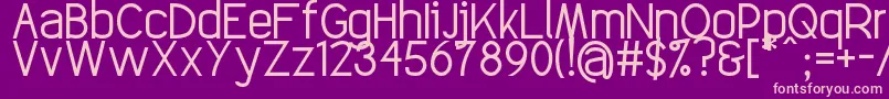 Elegantech Font – Pink Fonts on Purple Background