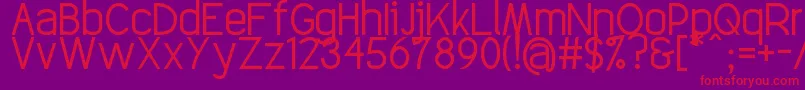 Elegantech Font – Red Fonts on Purple Background