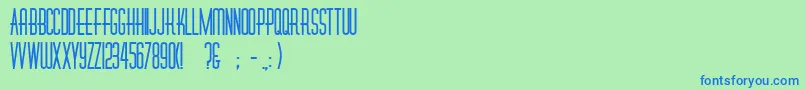 DinerFatt Font – Blue Fonts on Green Background