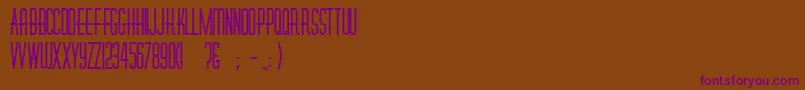 DinerFatt Font – Purple Fonts on Brown Background