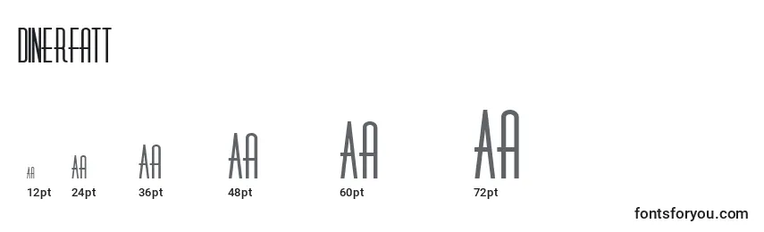 DinerFatt Font Sizes