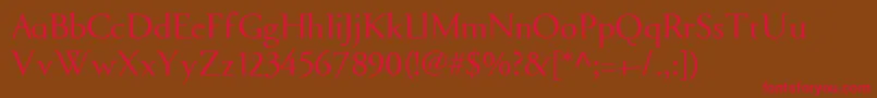 Gararg Font – Red Fonts on Brown Background