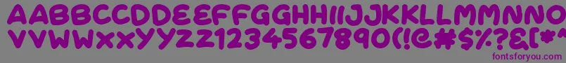 FreshCream Font – Purple Fonts on Gray Background