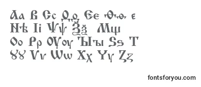 IzhitsaCyrillic-fontti