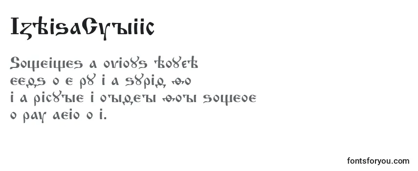 IzhitsaCyrillic-fontti