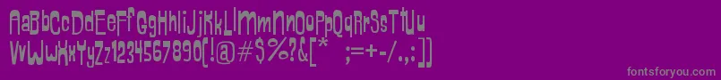 フォントBorlogBorlog – 紫の背景に灰色の文字