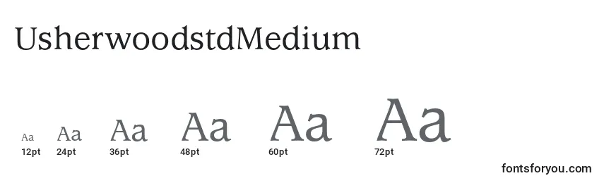 UsherwoodstdMedium Font Sizes