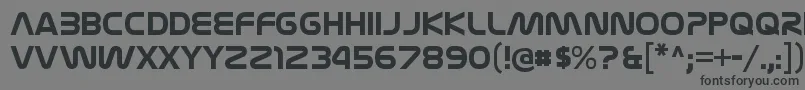 Шрифт NasalizationrgBold – чёрные шрифты на сером фоне