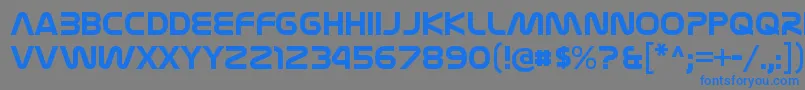 Шрифт NasalizationrgBold – синие шрифты на сером фоне