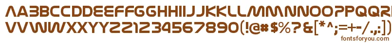 NasalizationrgBold Font – Brown Fonts on White Background