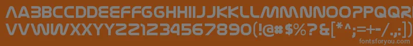 Шрифт NasalizationrgBold – серые шрифты на коричневом фоне