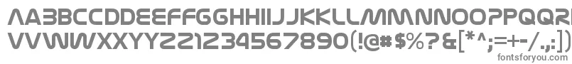 NasalizationrgBold Font – Gray Fonts on White Background