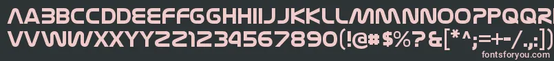 Шрифт NasalizationrgBold – розовые шрифты на чёрном фоне