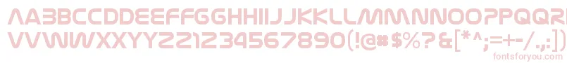 NasalizationrgBold-fontti – vaaleanpunaiset fontit valkoisella taustalla