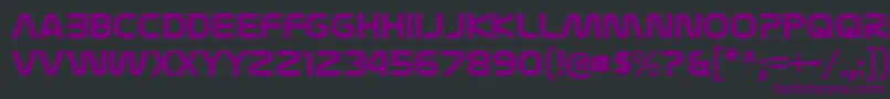 NasalizationrgBold Font – Purple Fonts on Black Background