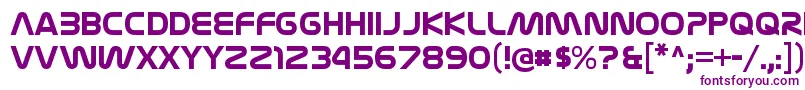 NasalizationrgBold Font – Purple Fonts on White Background