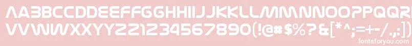 NasalizationrgBold Font – White Fonts on Pink Background