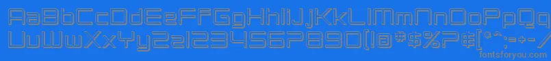 フォントSfChromium24 – 青い背景に灰色の文字