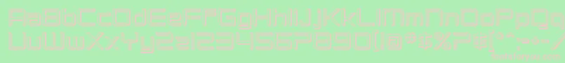 SfChromium24 Font – Pink Fonts on Green Background