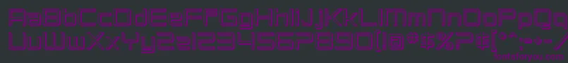 SfChromium24 Font – Purple Fonts on Black Background