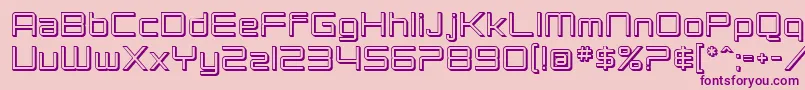 SfChromium24 Font – Purple Fonts on Pink Background