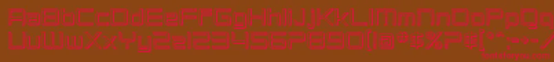 Шрифт SfChromium24 – красные шрифты на коричневом фоне