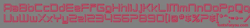 SfChromium24 Font – Red Fonts on Gray Background